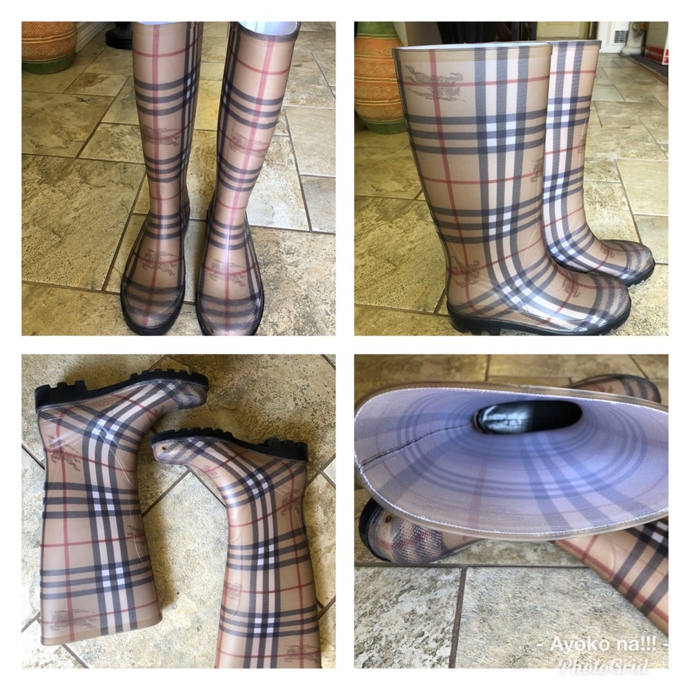 Authentic Burberry Rain Boots.